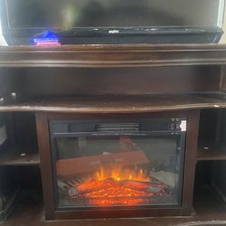 Wooden Electric Fireplace 