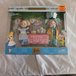 Disney Barbie Kelly & Tommy As Alice & The Mad Hatter