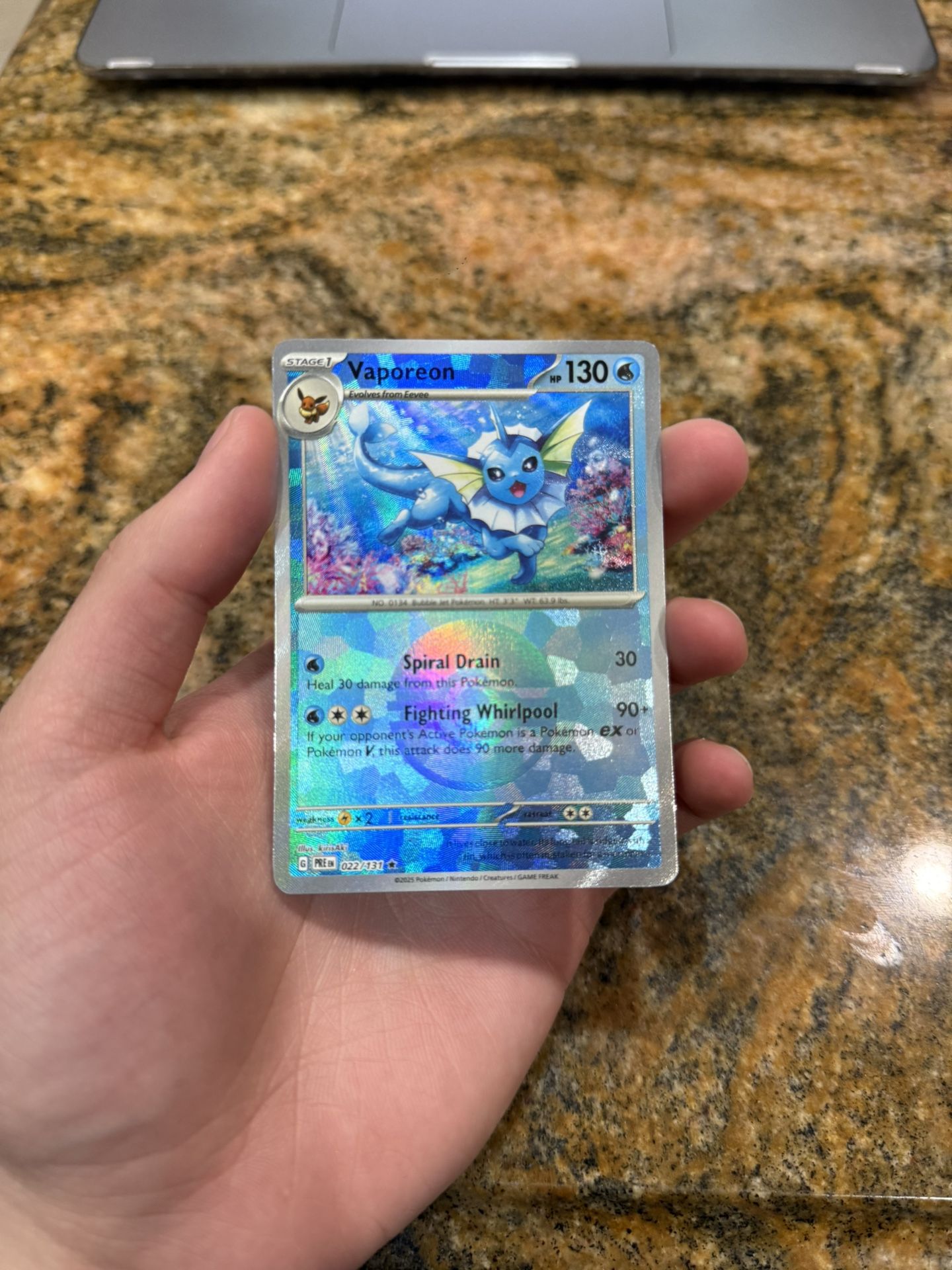Vaporeon (Poke Ball) #22 Pokemon Prismatic Evolutions
