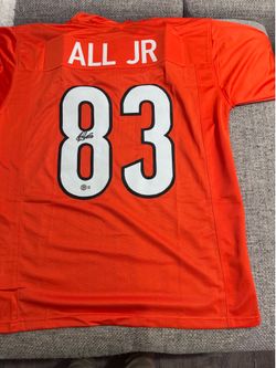 Eric All Jr. Signed Autograph Custom Jersey - Beckett Coa - Cincinnati Bengals