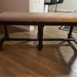 Upholstered Wooden Bench