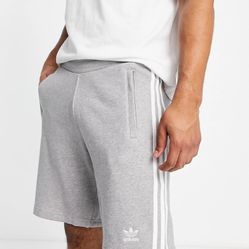 Adidas Originals Adicolor Three Stripe 10-Inch Shorts (Gray) - Size Medium