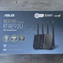 ASUS RT-BE92U BE9700 Tri-Band WiFi 7 Router Supports New 320MHz Bandwidth