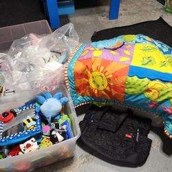 Baby Toys, Matt, Diaper Bag And Stuffed Animal