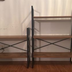 Wood & Metal Shelving Set – Moving Sale