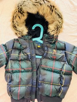 Polo Ralph Lauren Puffer Jacket – Plaid, Size 4T (Unisex)