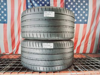 315/30ZR21 MICHELIN PILOT SPORT 4S MAX PERFORMANCE SUMMER 315/30R21 TAKE OFF USED TIRES LUXURY VEHICLE 315 30 21