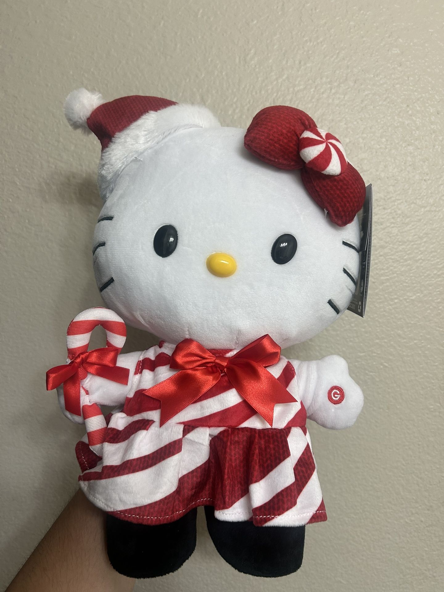Hello Kitty Christmas Candy Cane Side Stepper ❤️🤍