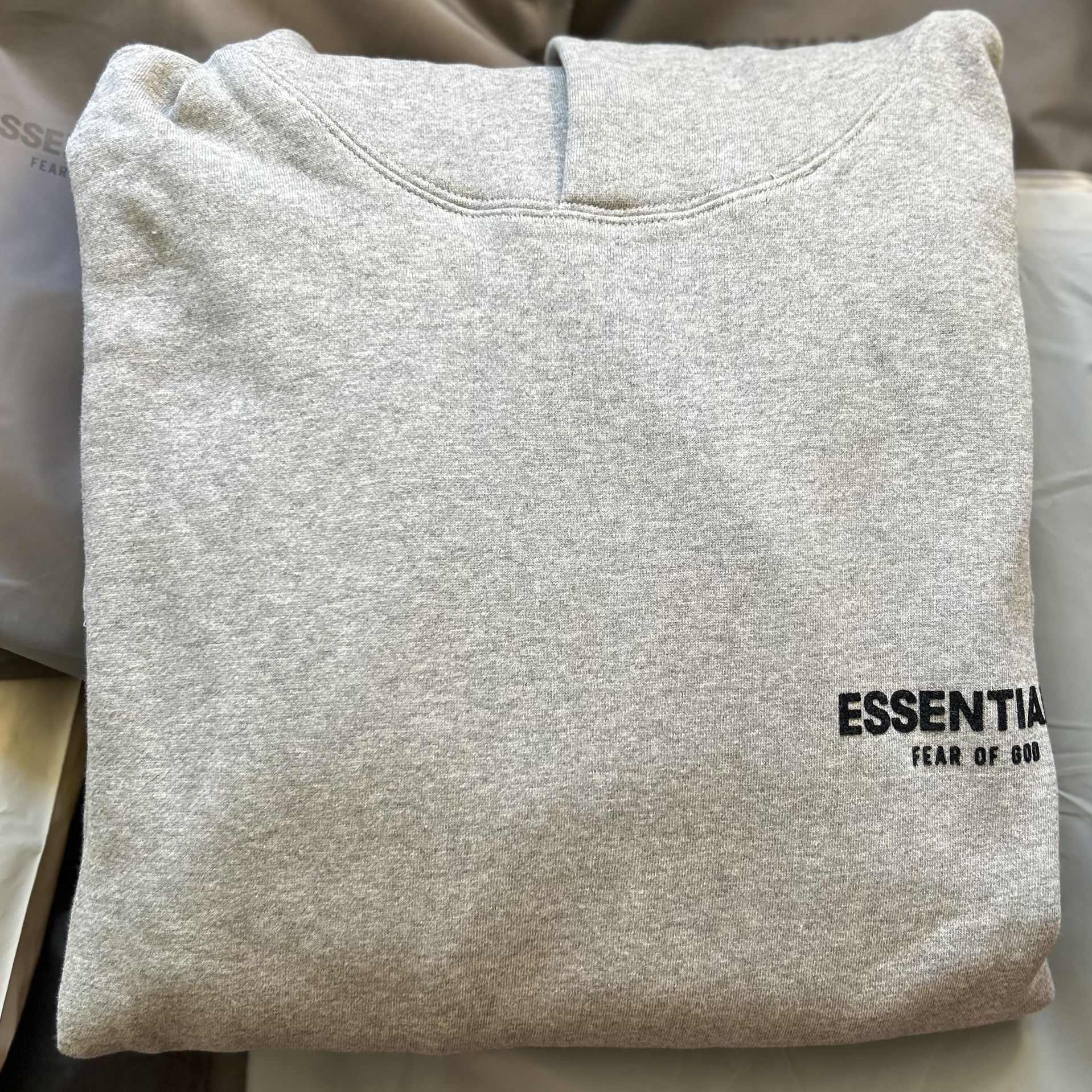 Essentials Fear Of God Hoodie ‘Dark Oatmeal’ (Size XS-XL)