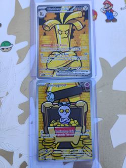 Gholdengo EX & Gimmighoul connected artwork cards