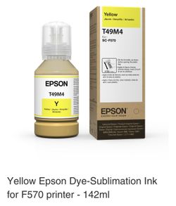 Epson Dye-Sublimation Ink for F570 printer - 142ml