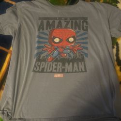 Blue Spider-Man Funko Pop Shirt