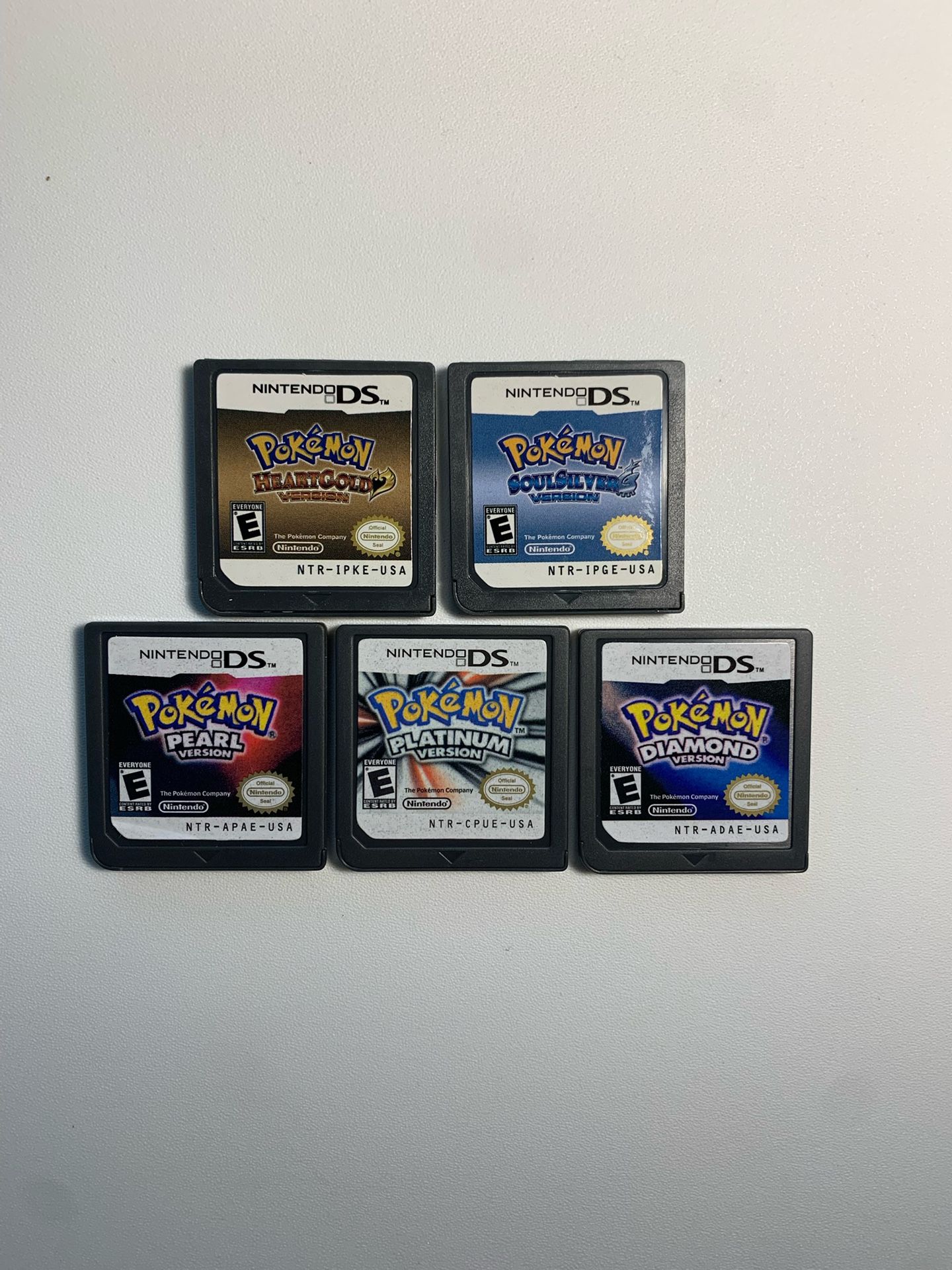 Pokemon Gameboy DS Games Lot of 5