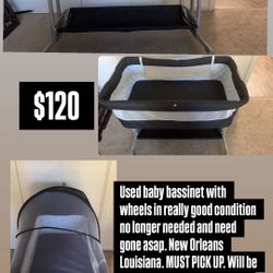 Baby Bassinet With Wheels 