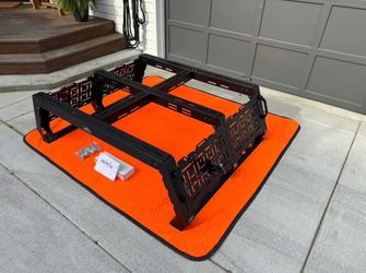 Rivian Overland Bed Rack + Agency 6 Handles