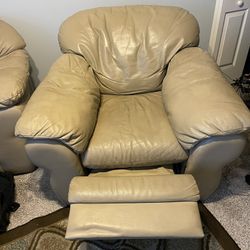 2 Chairs- A Recliner And Oversized
