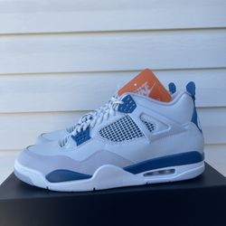 Size 14 - Nike Air Jordan 4 Retro Military Industrial Blue FV5029-141 Brand New
