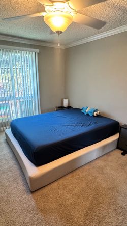 Queen Nectar Mattress with soft frame