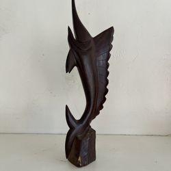 Ironwood Sailfish Carving