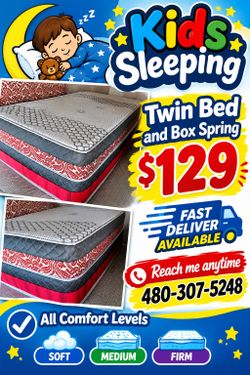Twin beds with box spring