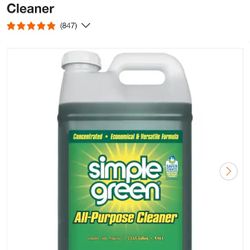 Simple Green Cleaner 2.5gal. NEW, never opened