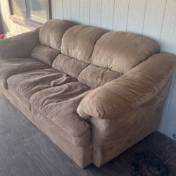 Faux Suede Couch