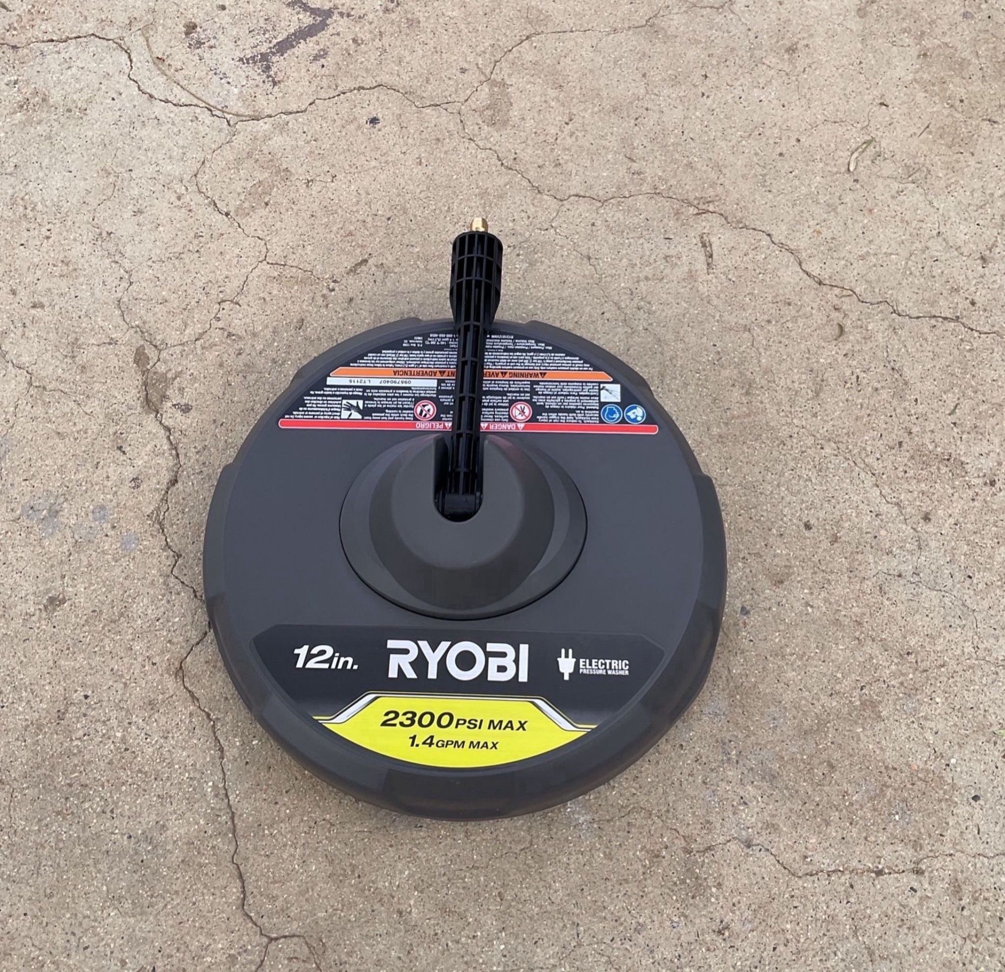RYOBI 12 in. 2,300 PSI Electric Pressure Washers Surface Cleaner