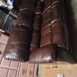Leather Couch Minor Wear