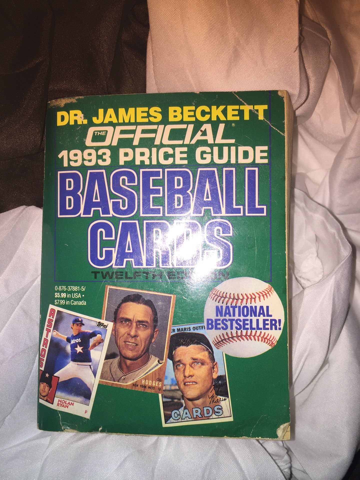 Baseball collectors vintage book price guide 1993