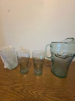 Coca-Cola Glass and Pitcher Set