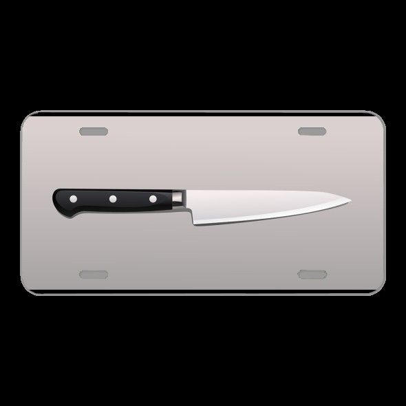 License Plate Novelty Car Front Knife Kitchen Sharp Restaurant