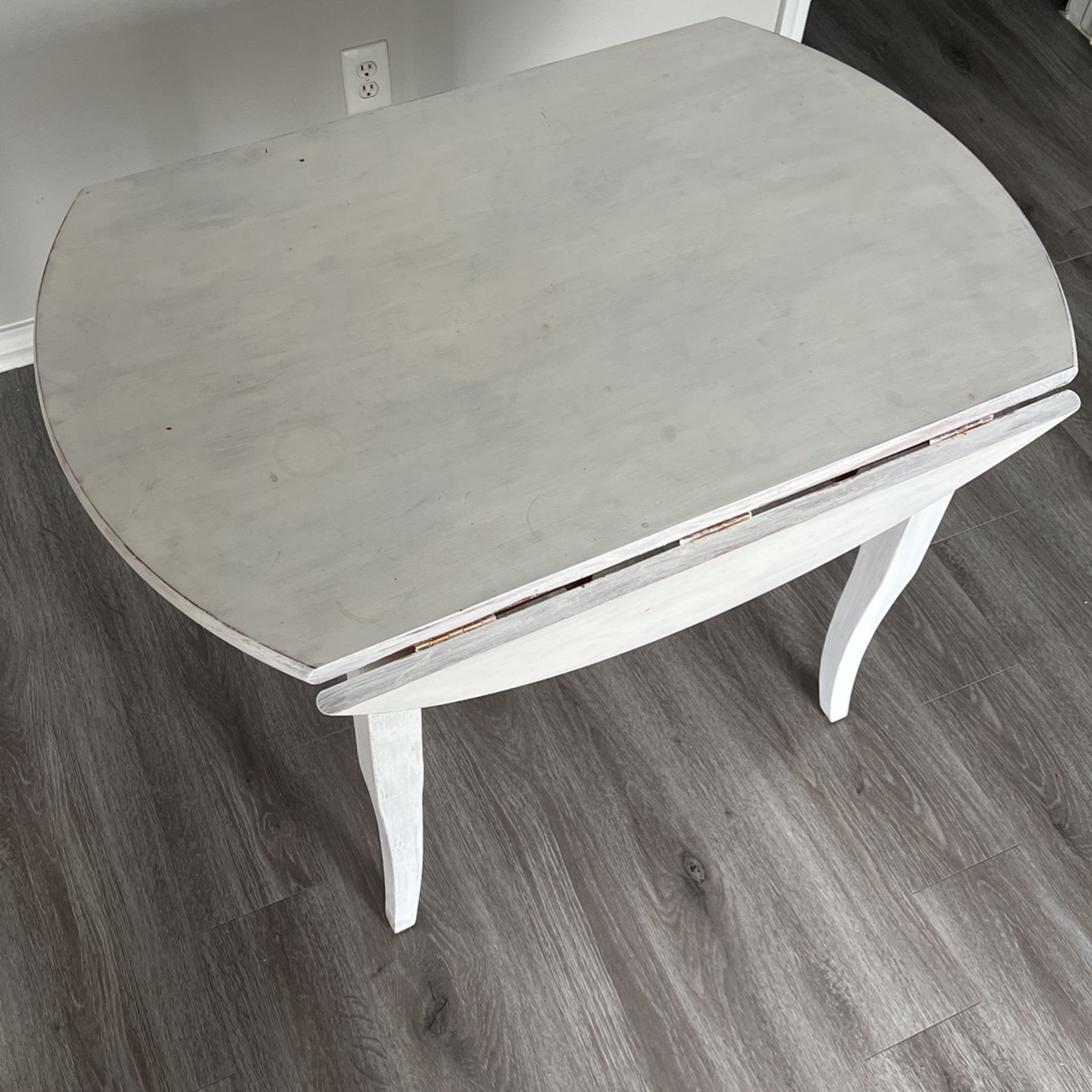 Solid Wood Table (painted white) for Sale in San Antonio, TX OfferUp