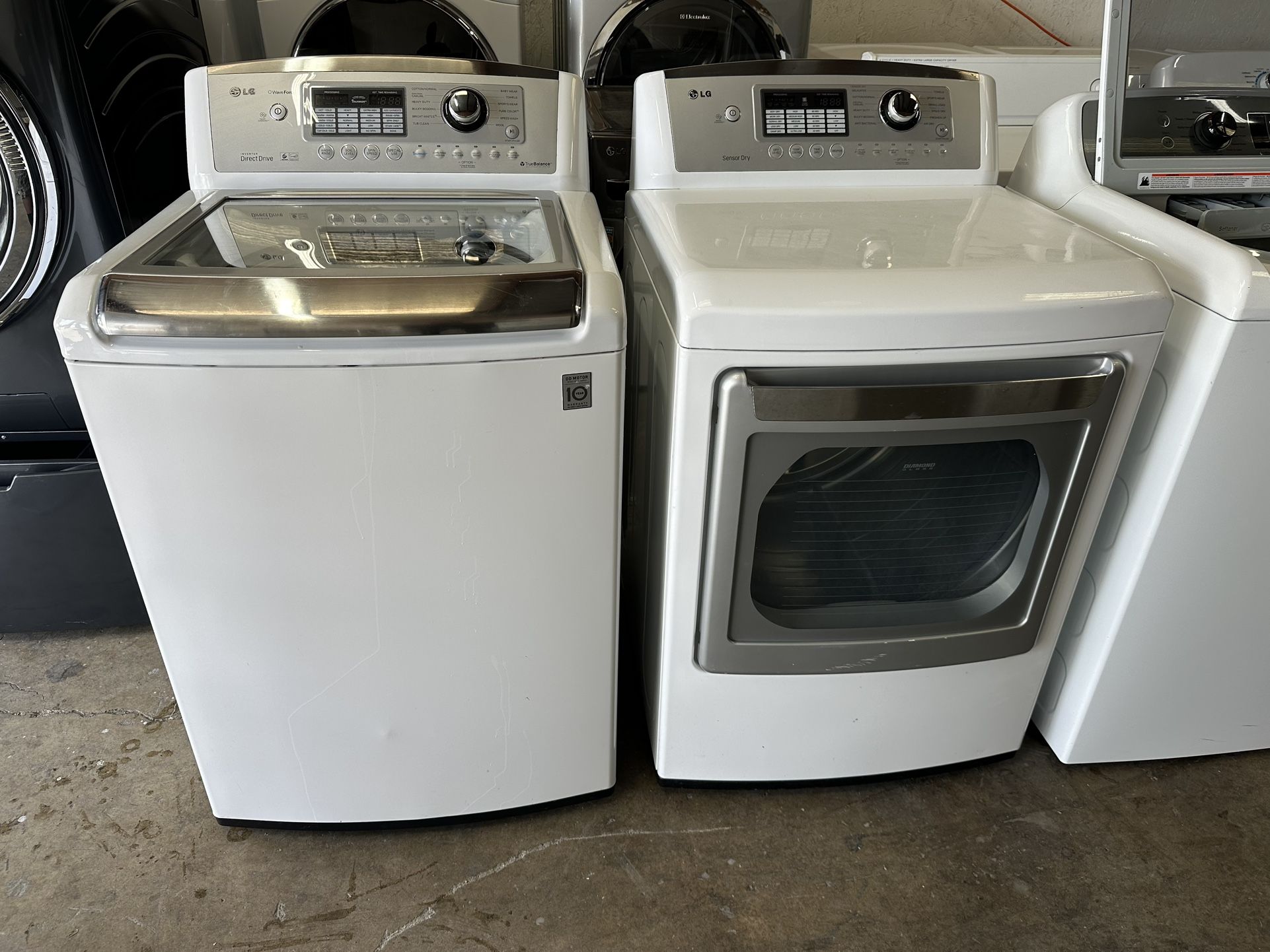 LG Topload washer and Gas Dryer works great can deliver