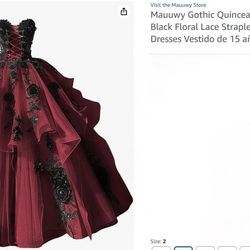 Quince/Sweet 16 dress & underskirt