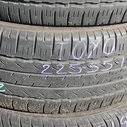 1x Used Tire 225/55/19 Toyo🛞