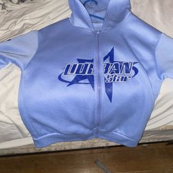 Baby blue UOBAN STAR hoodie 