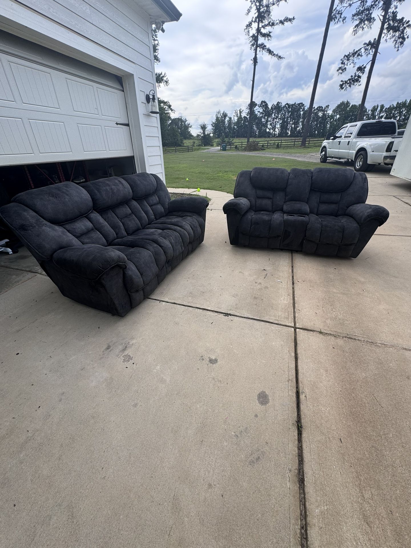 Reclining Couch and Loveseat