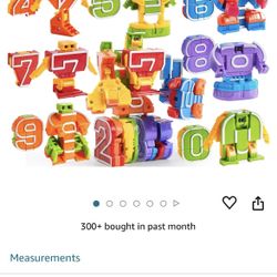 Transform Toys Numbers Into Robots Fun Kids Toy