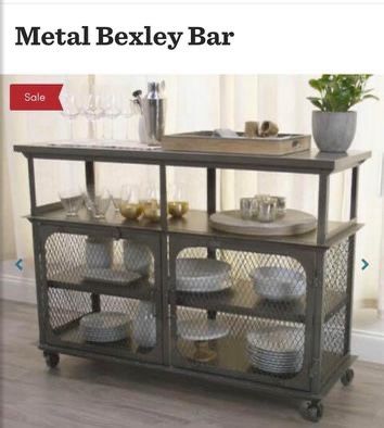 Metal Bexley Bar Cart
