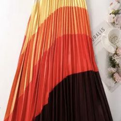 Rainbow Orange Skirt