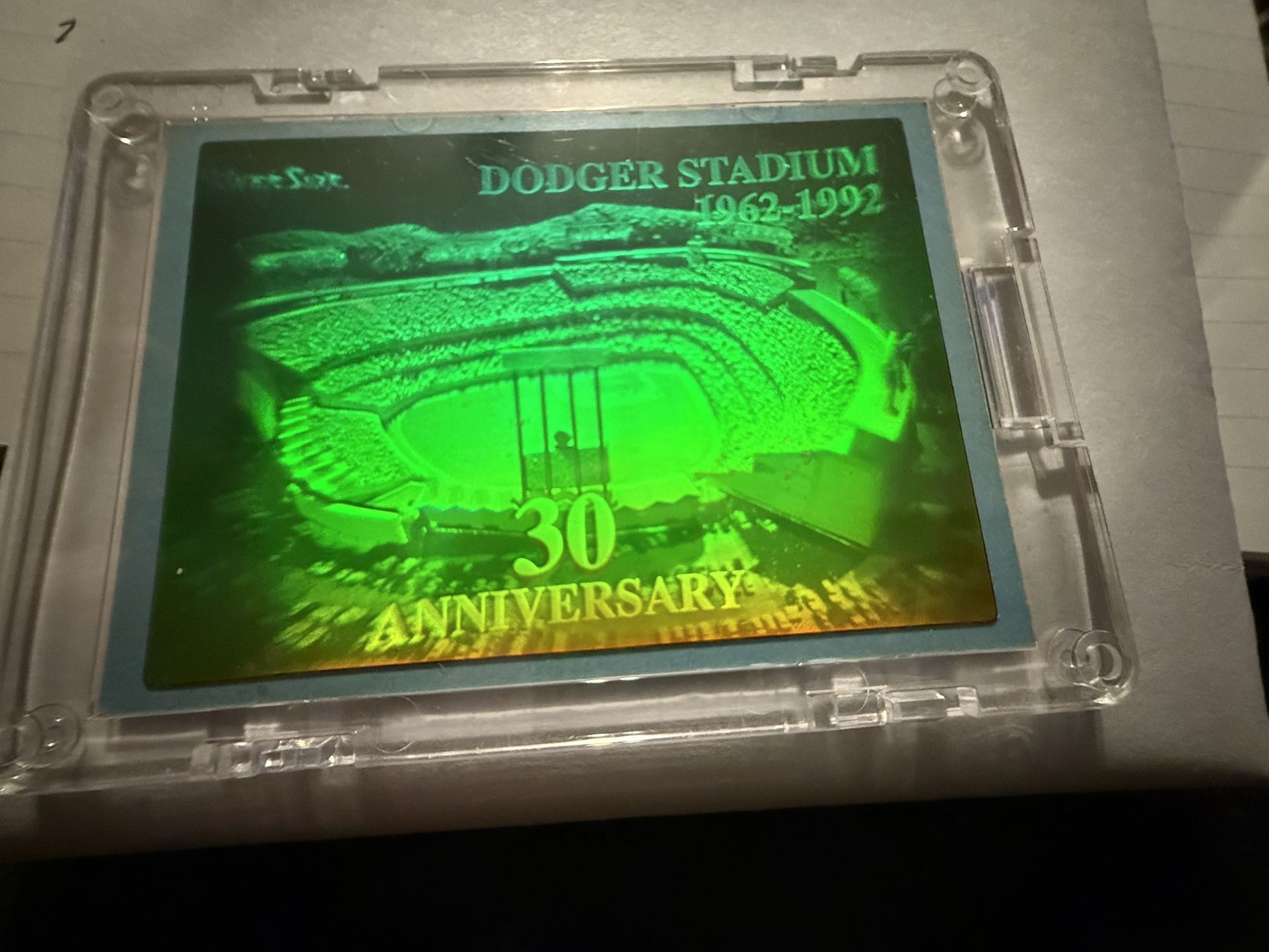 Dodger Stadium hologram card