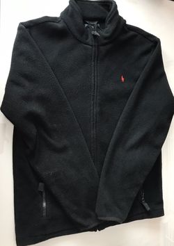 Polo by Ralph Lauren Black Fleece Zipper Jacket Size Youth L 14/16