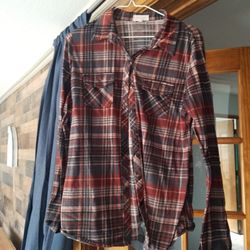 XL Urban Girl Plaid Shirt