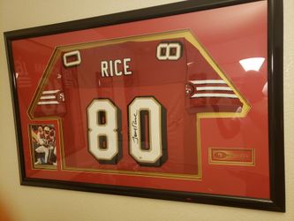 Framed..signed Game Worn Jersey