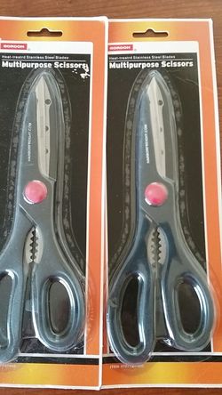 2 Pairs of Multipurpose Scissors new in packages