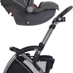 Graco SnugRider Elite Car Seat Carrier and car seat  Lightweight travel stroller 