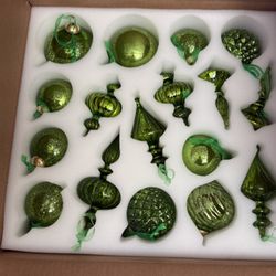 Multi shaped glass ornaments