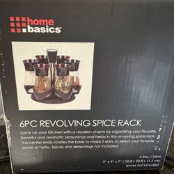 6ps Revolving Spice Rack (home Bases)