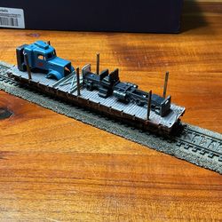 Ho Scale Train, Flat Car Custom.
