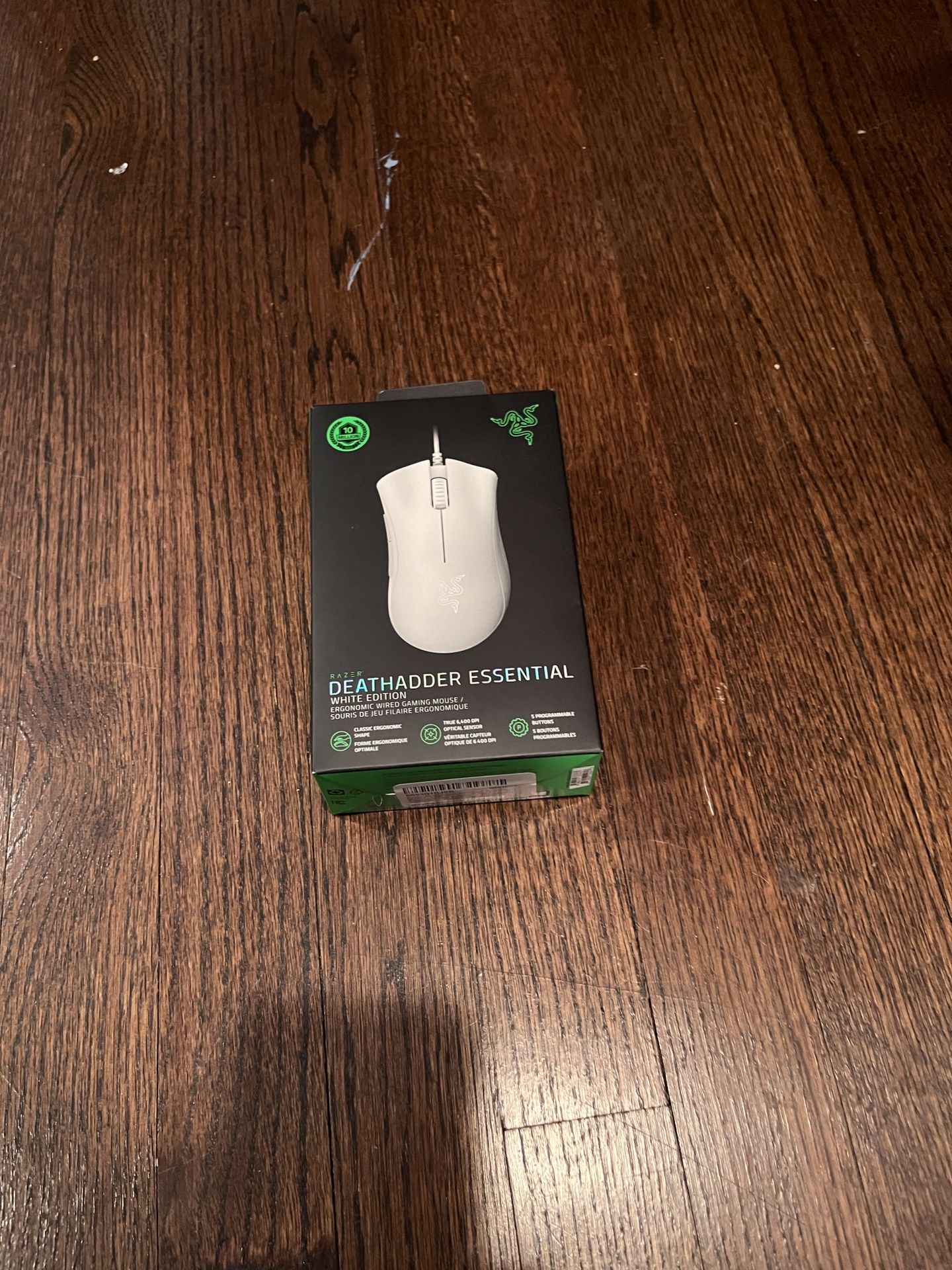 Razer Deathadder Essential Wired Mouse - White